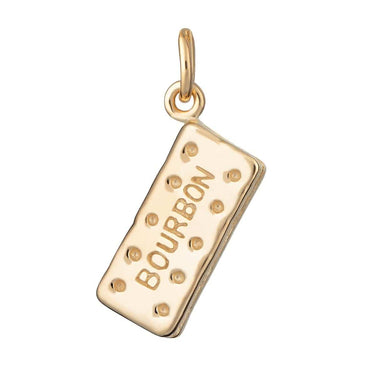 Gold Plated Bourbon Biscuit Charm for Charm Bracelet | Lily Charmed