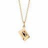 Gold Plated Cassette Tape Charm Necklace - Lily Charmed