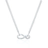 Silver Infinity Curb Chain Charm Collector Necklace | Lily Charmed