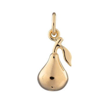 Gold Plated Pear Fruit Charm - Lily Charmed
