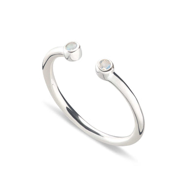 June Birthstone Open Style Ring, Moonstone by Lily Charmed