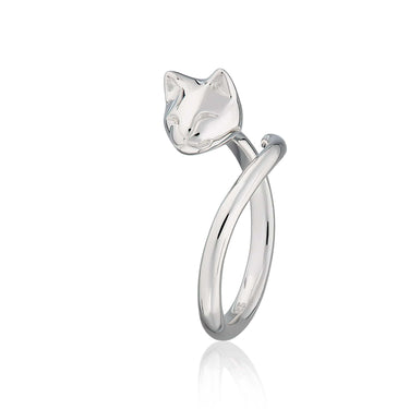 Silver Cat Ring - Lily Charmed