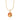 Gold Plated Orange Agate Harmony Healing Stone Necklace - Lily Charmed