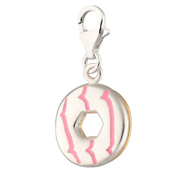 Silver Party Ring Biscuit Charm | Lily Charmed
