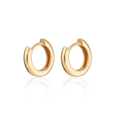 Gold Huggie Hoop Earrings by Lily Charmed