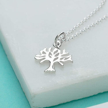 Silver Tree Charm Necklace | Lily Charmed