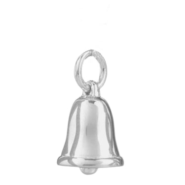 Silver Bell Charm | Christmas-Themed Charm for Bracelet | Lily Charmed