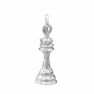 Silver Chess Piece Charm - Lily Charmed
