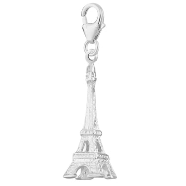 Silver Eiffel Tower Charm - Lily Charmed