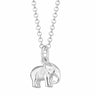 Silver Elephant Charm Necklace by Lily Charmed