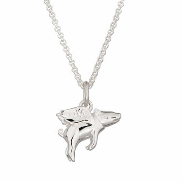 Silver Flying Pig Charm Necklace by Lily Charmed