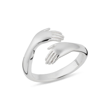 Silver Hug Ring by Lily Charmed