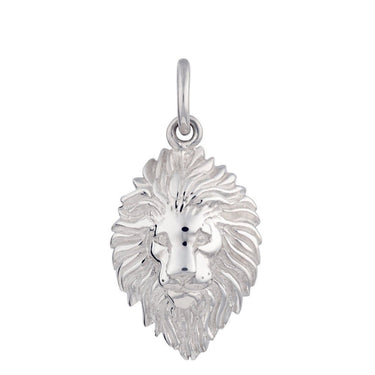 Silver Lion Head Leo Zodiac Charm - Lily Charmed