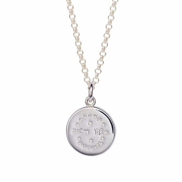 Silver Rich Tea Biscuit Necklace | Lily Charmed