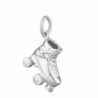 Silver Roller Skate Charm to Add to Charm Bracelet | Lily Charmed
