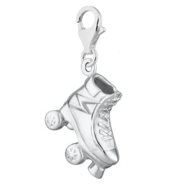 Silver Roller Skate Charm to Add to Charm Bracelet | Lily Charmed