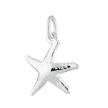 Silver Starfish Charm | Silver Ocean Charms by Lily Charmed