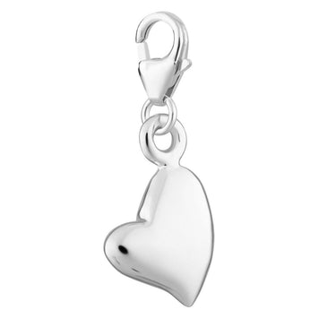 Silver Warm Heart Charm - Lily Charmed
