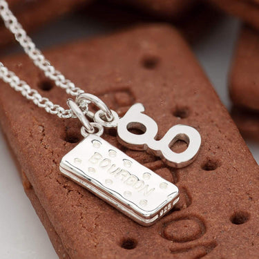 Silver Bourbon Biscuit Necklace - Lily Charmed