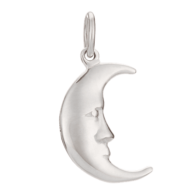 Silver Moon Charm | Celestial Charm for Bracelet | Lily Charmed