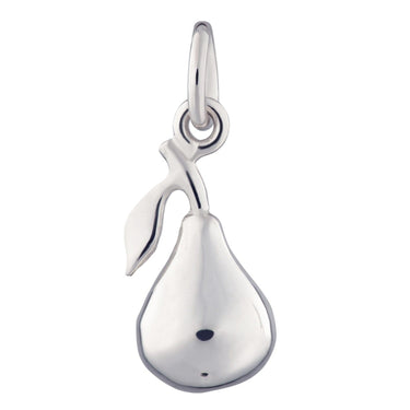 Silver Pear Fruit Charm - Lily Charmed