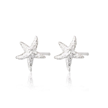 Silver Starfish Stud Earrings - Lily Charmed