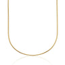 Gold Plated Slim Snake Chain Necklace by Lily Charmed