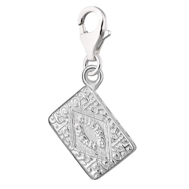 Silver Custard Cream Biscuit Charm - Lily Charmed