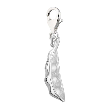 Silver Peapod Charm | Silver Charms by Lily Charmed