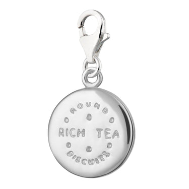Silver Rich Tea Biscuit Charm - Lily Charmed