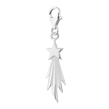 Silver Shooting Star Charm - Lily Charmed