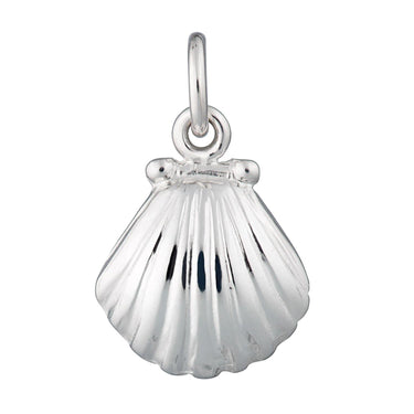 Silver Clam Shell Charm | Sea-themed Charm for Bracelet | Lily Charmed