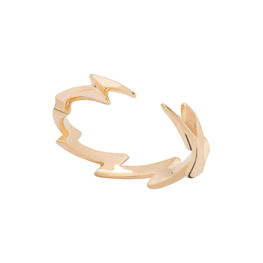 Gold Plated Lightning Bolt Stacking Ring - Lily Charmed