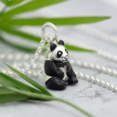 Silver Panda Charm Necklace | Lily Charmed