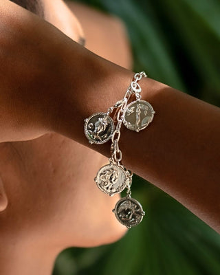 Silver Goddess Charm Bracelet | Silver Charm Bracelet by Lily Charmed