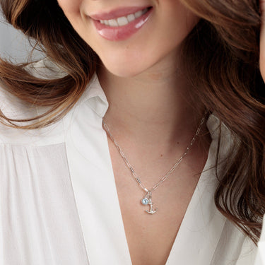 Silver Anchor Charm - Lily Charmed