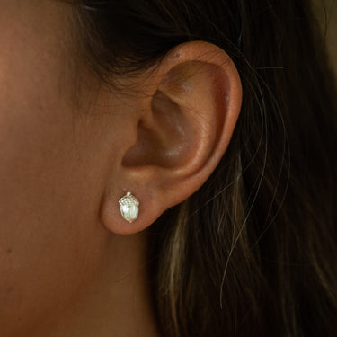 Acorn and Oak Leaf Stud Earrings by Lily Charmed