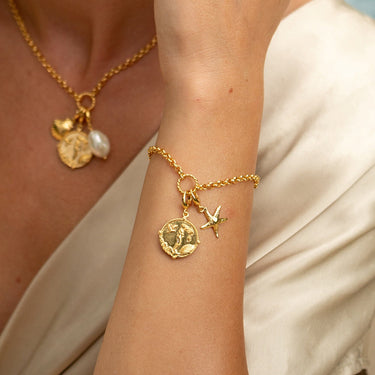 Gold Plated Goddess of Love Aphrodite Charm | Goddess Charms by Lily Charmed