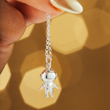 Silver Astronaut Necklace | Spaceman Necklace | Lily Charmed