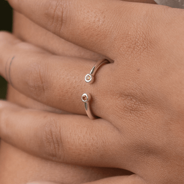 November Birthstone Open Style Ring, Citrine by Lily Charmed