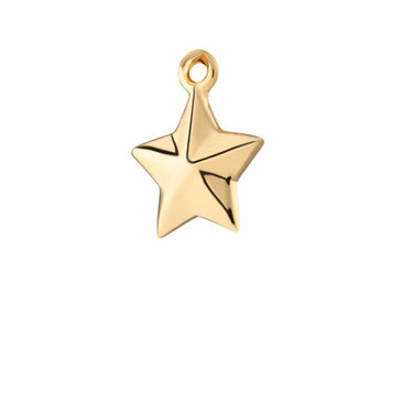 Gold Plated Faceted Star Single Earring Charm - Lily Charmed