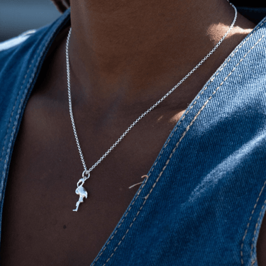Silver Flamingo Charm Necklace | Lily Charmed