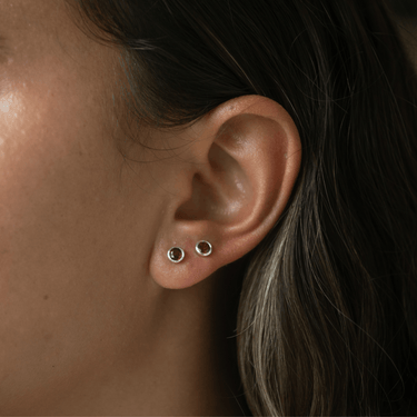 January Birthstone Earrings (Garnet) - Lily Charmed
