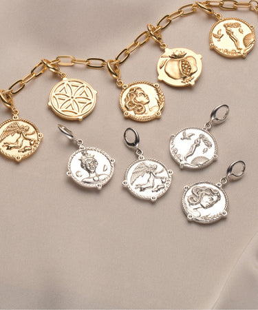 Goddess Charm in Silver and Gold | Goddess Charm Jewellery by Lily Charmed