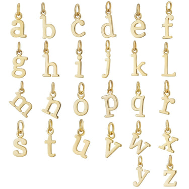 Gold Plated Letter Charms