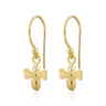 Gold Plated Bee Hook Earrings - Lily Charmed