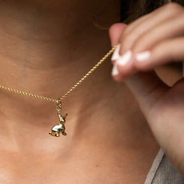 Gold Plated Bunny Necklace | Lily Charmed