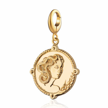 Gold Goddess of Fertility & Nature Demeter Charm | Goddess Charms by Lily Charmed