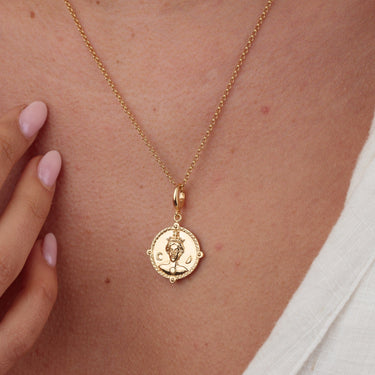 Gold Goddess of Women & Mothers Hera Necklace | Goddess Jewellery for Women by Lily Charmed