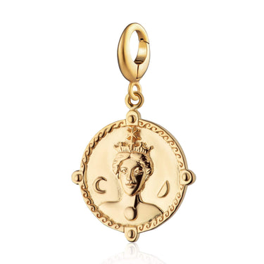 Gold Goddess Hera Charm | Goddess Charms by Lily Charmed